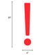 Red Exclamation Point Corrugated Plastic Yard Sign, 30in